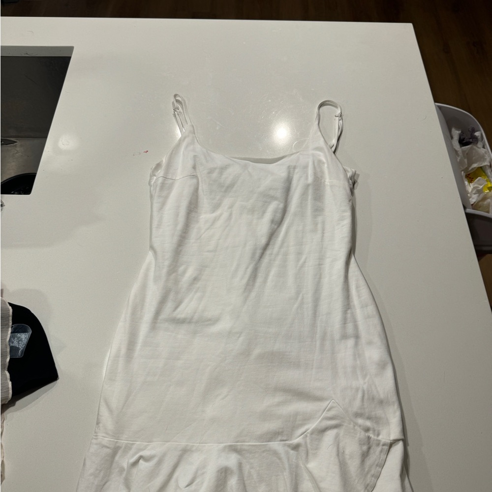 Elegant White Slip Dress